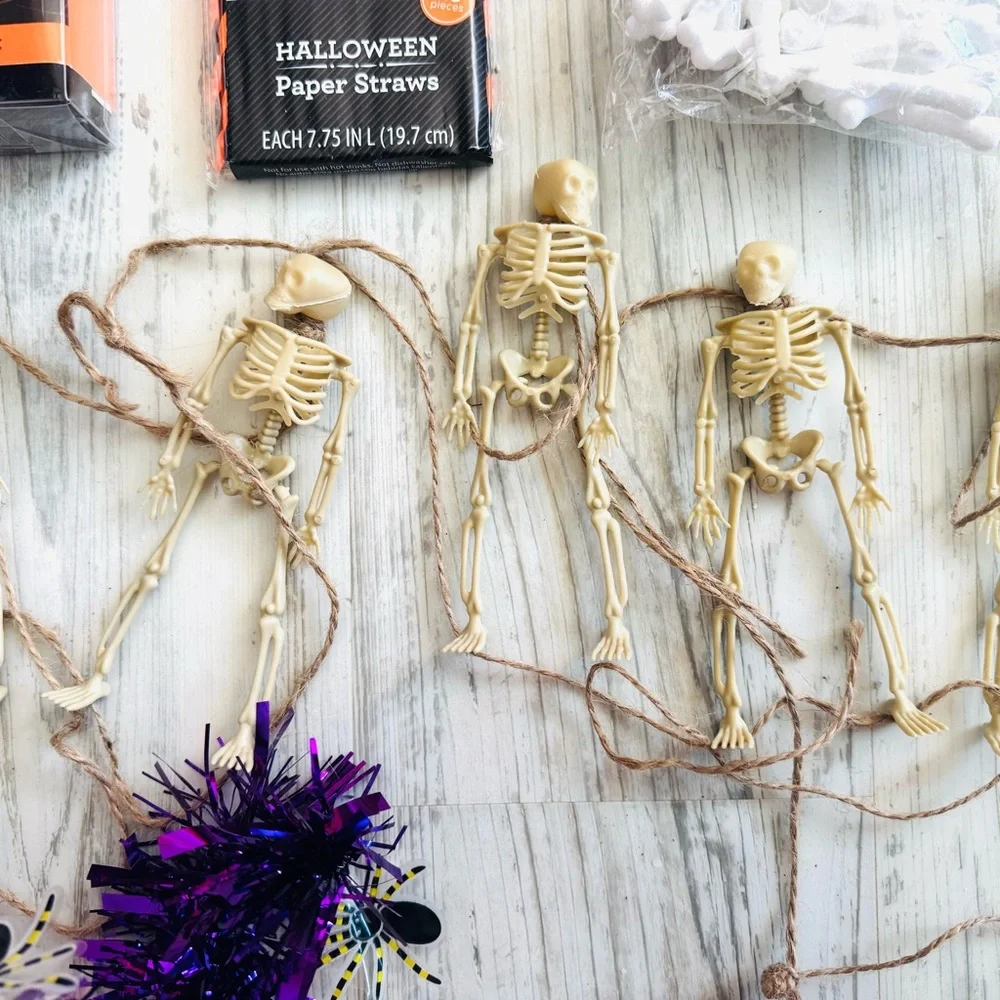 Summerween Halloween Party Decorations with Garland, Skeletons, snakes, etc